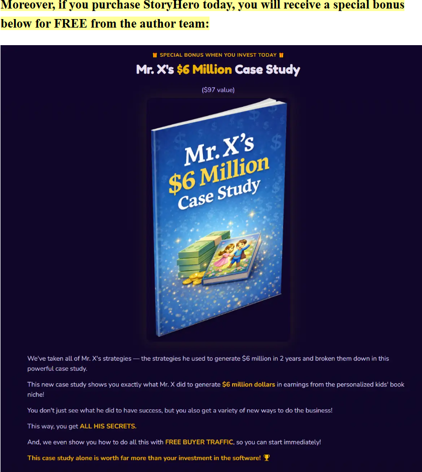 StoryHero Bonus